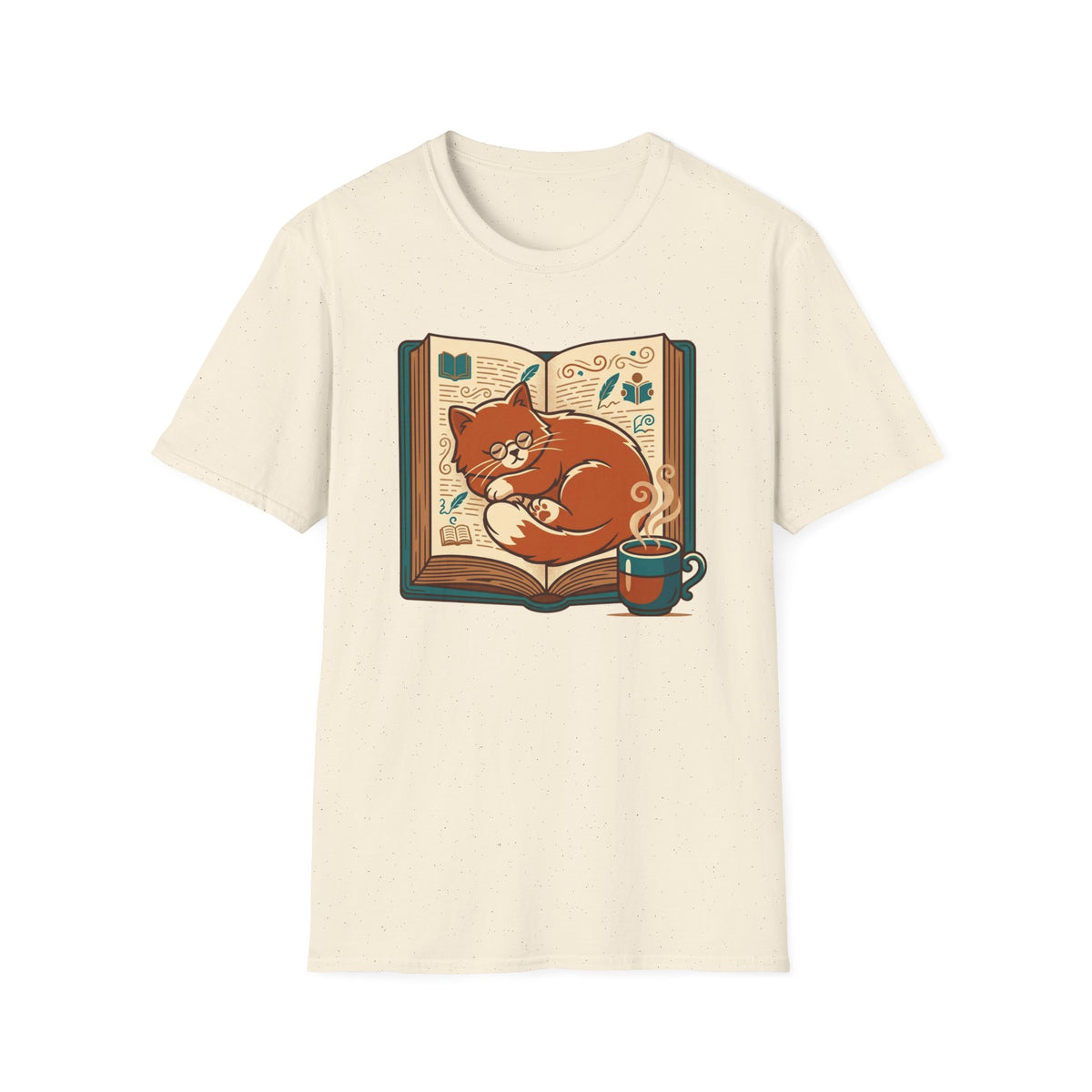 Sleeping cat on book T-Shirt
