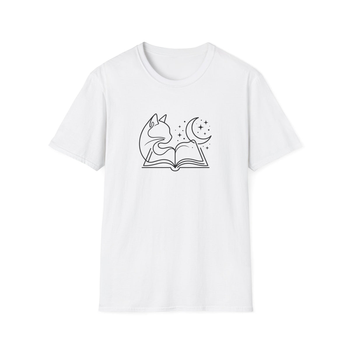 Cat moon book T-Shirt
