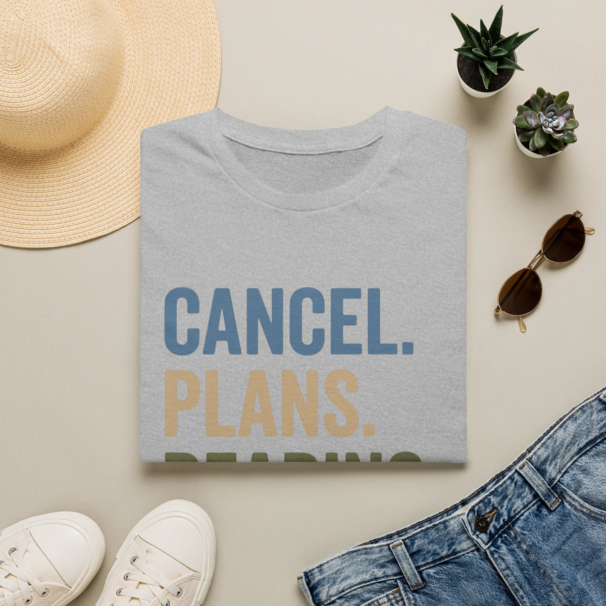Cancel. Plans. Reading. T-Shirt