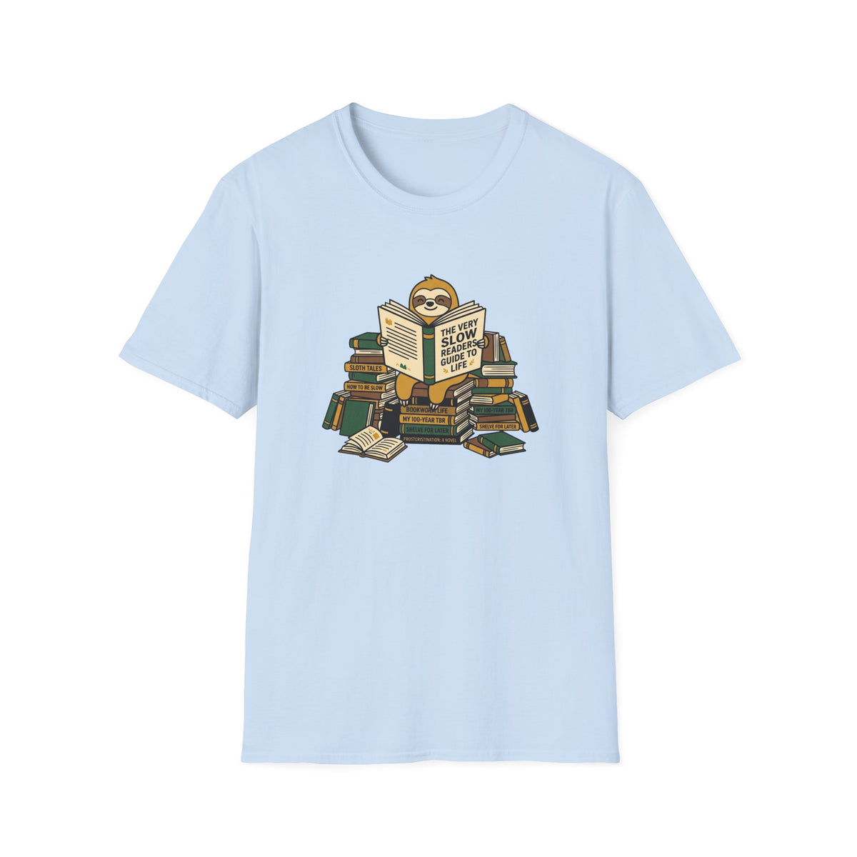 Sloth, very slow reader T-Shirt