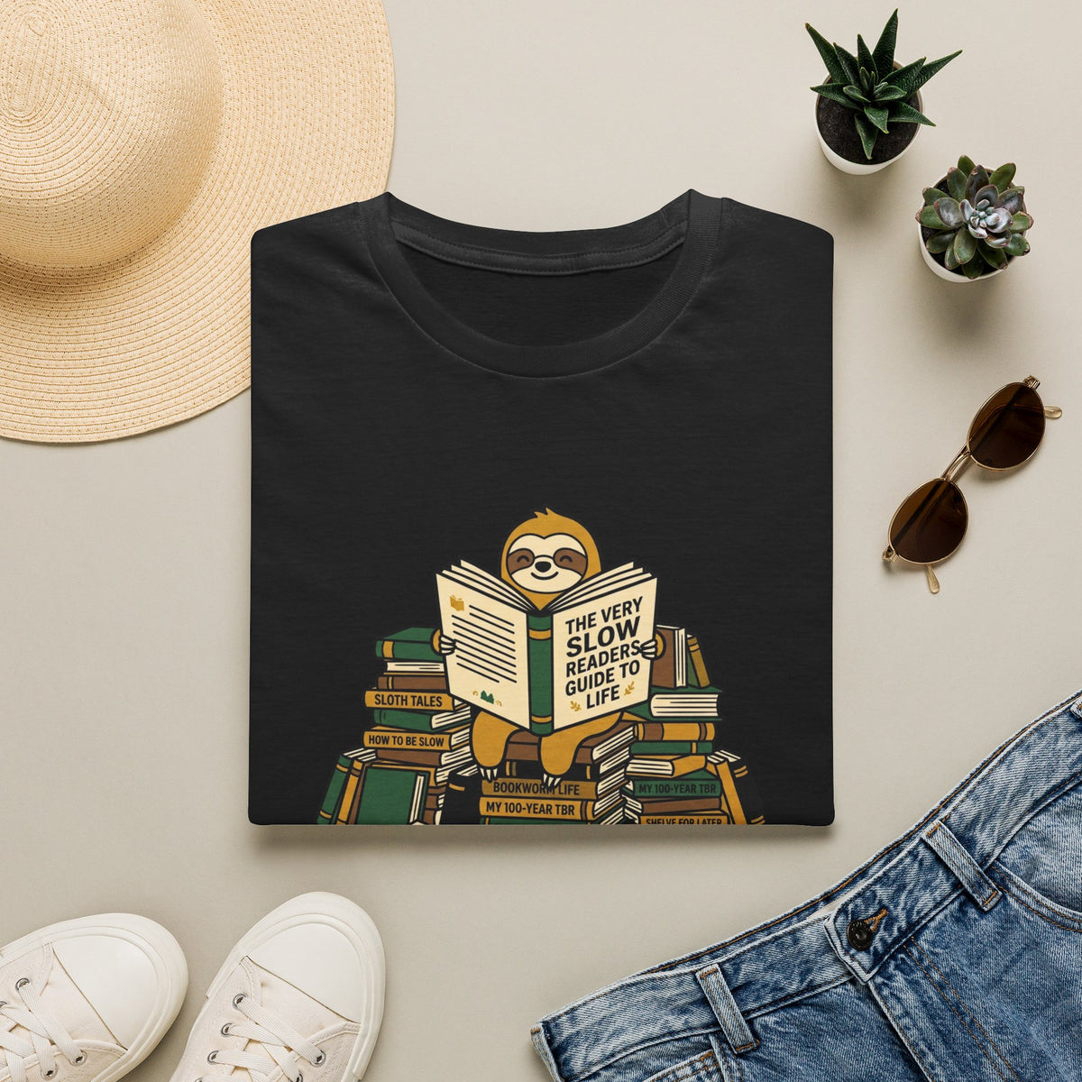 Sloth, very slow reader T-Shirt
