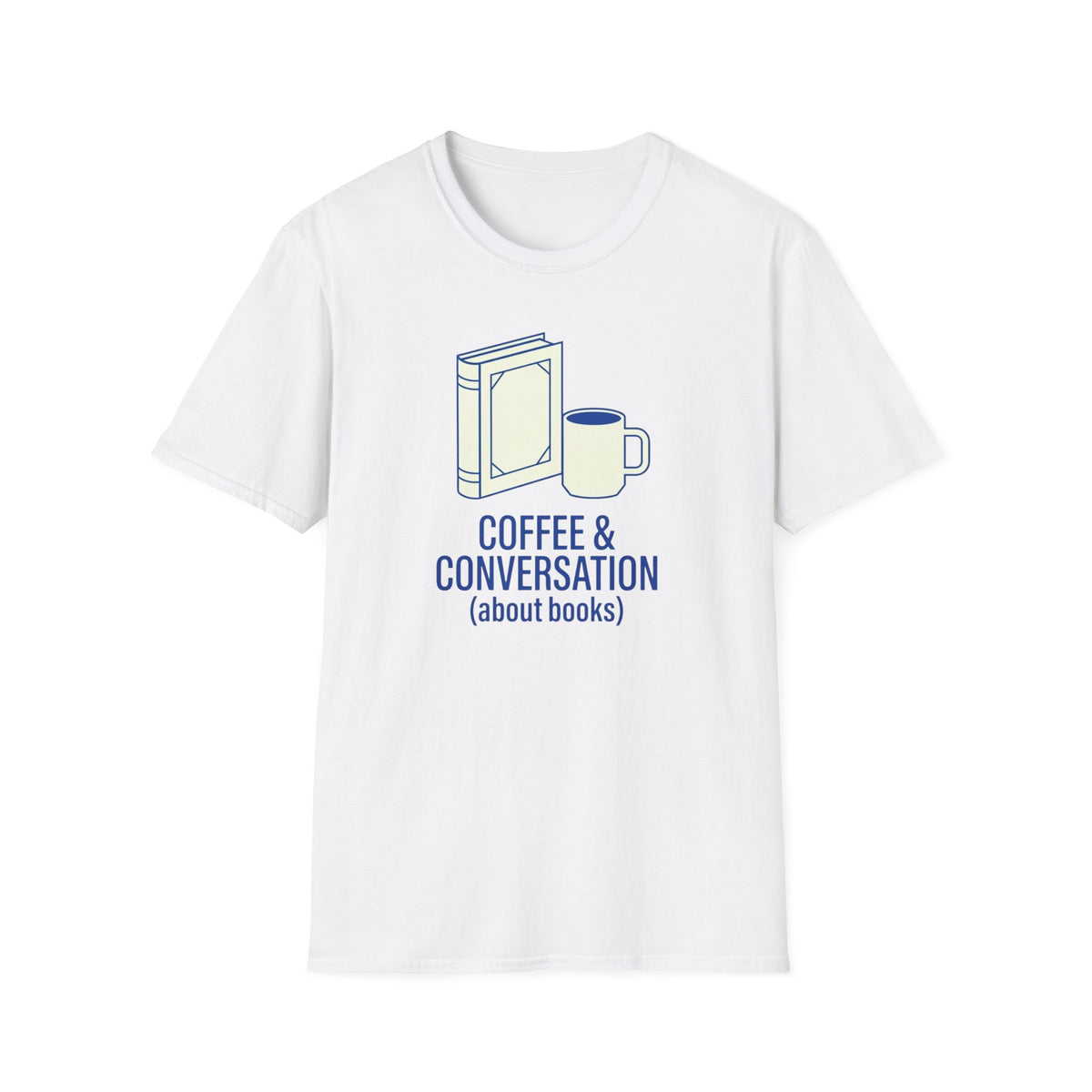 Coffee & Conversation (about books) T-Shirt