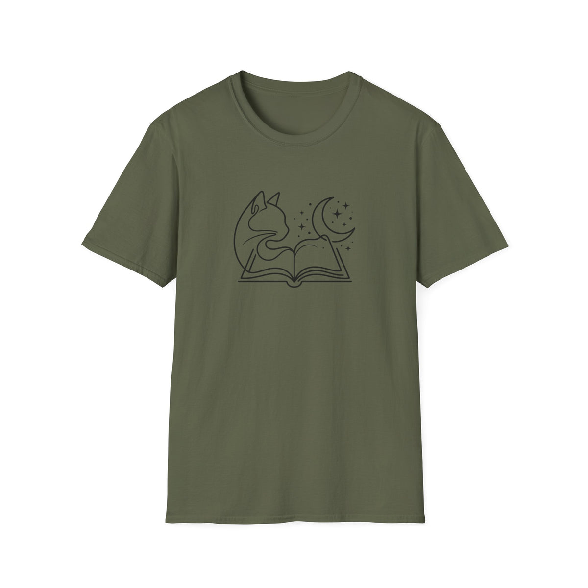 Cat moon book T-Shirt