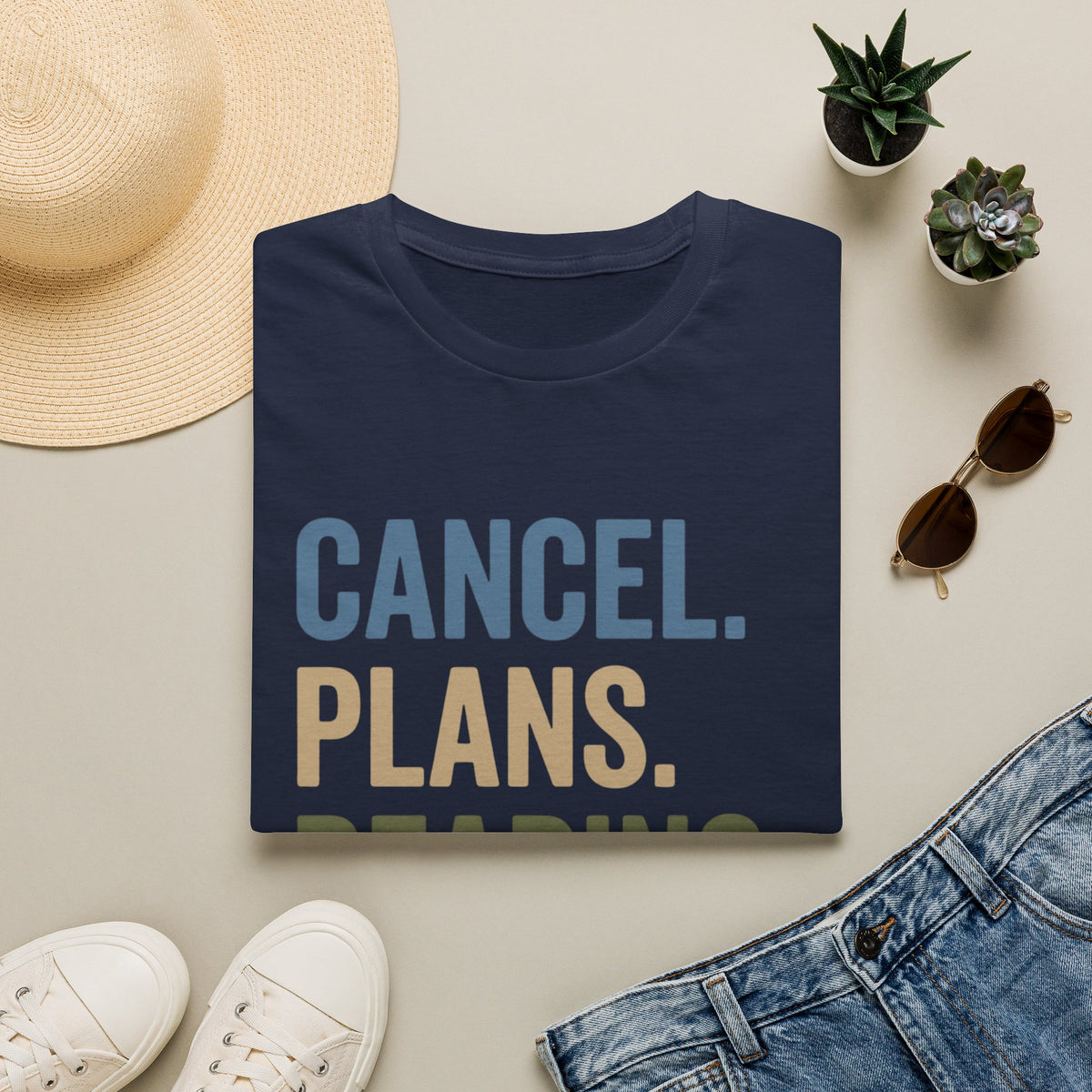 Cancel. Plans. Reading. T-Shirt