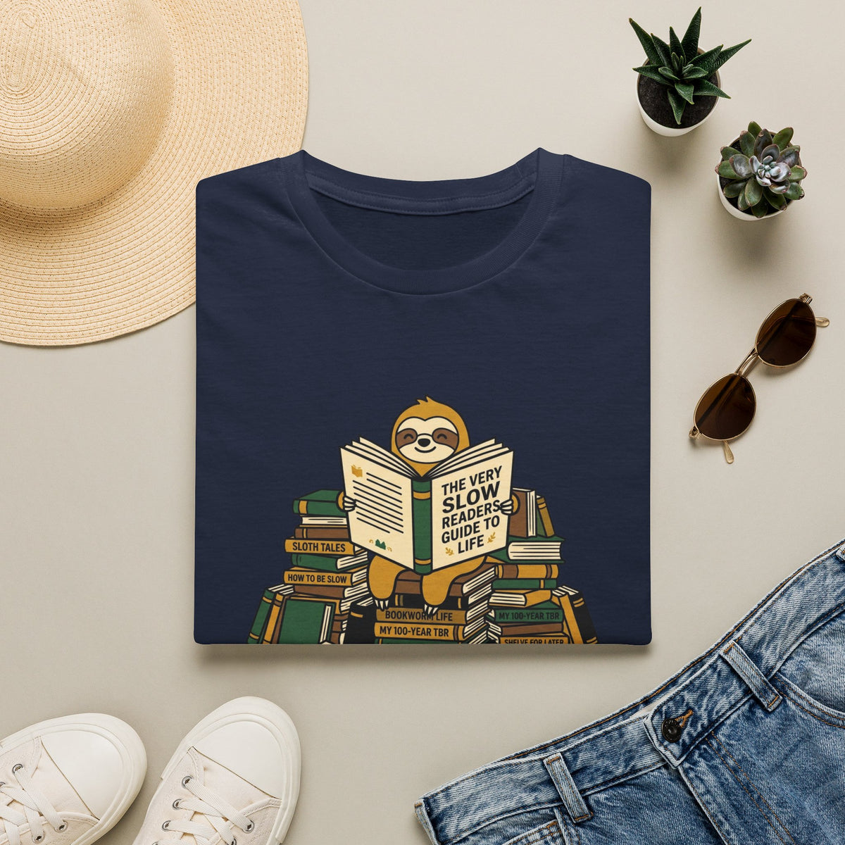 Sloth, very slow reader T-Shirt