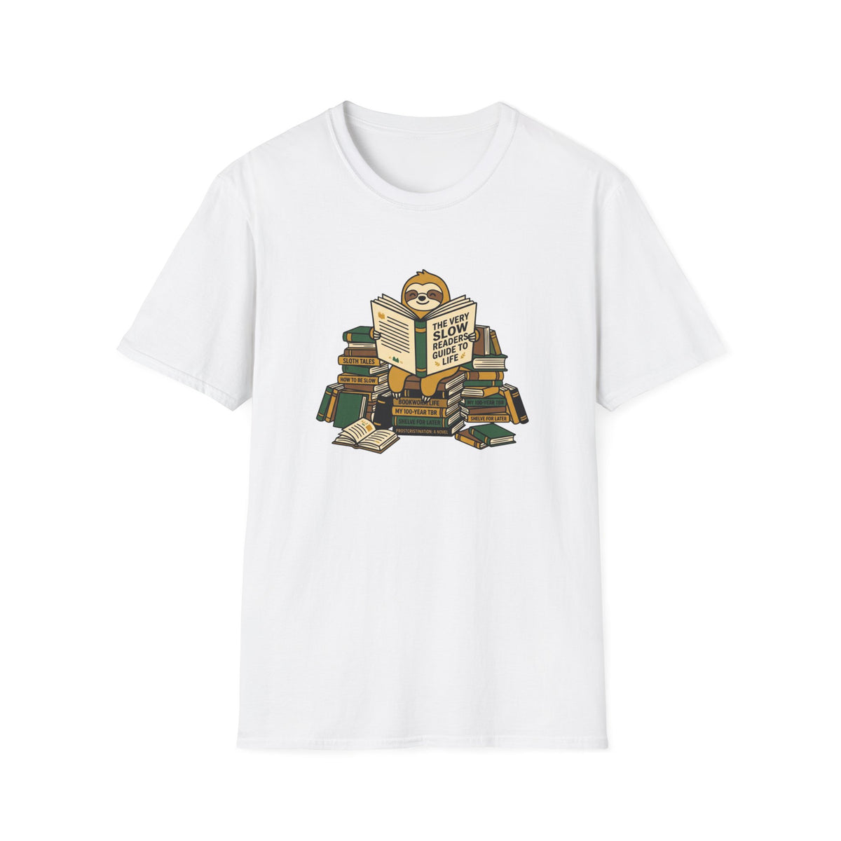 Sloth, very slow reader T-Shirt